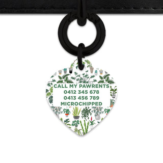 Bailey And Bone Pet Tag Green Plants Pet Tag