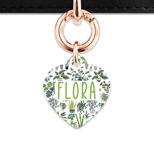 Bailey And Bone Pet Tag Green Plants Pet Tag