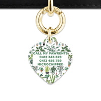 Bailey And Bone Pet Tag Green Plants Pet Tag