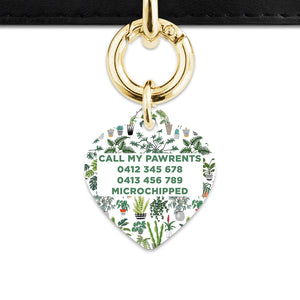 Bailey And Bone Pet Tag Green Plants Pet Tag