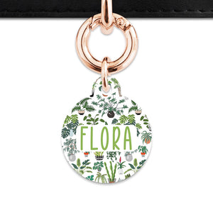 Bailey And Bone Pet Tag Green Plants Pet Tag