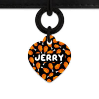 Bailey And Bone Pet Tag Heart / Black Chicken Drumsticks Pet Tag