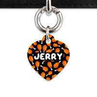 Bailey And Bone Pet Tag Heart / Silver Chicken Drumsticks Pet Tag