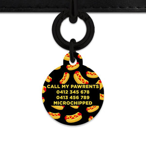 Bailey And Bone Pet Tag Hot Dogs Pet Tag