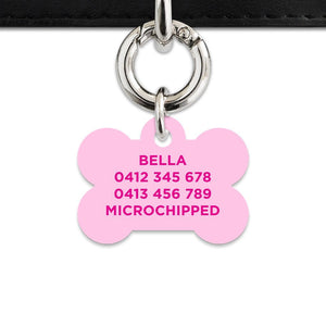 Bailey And Bone Pet Tag Light Pink Barbie Pet Tag