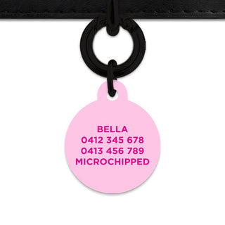 Bailey And Bone Pet Tag Light Pink Barbie Pet Tag