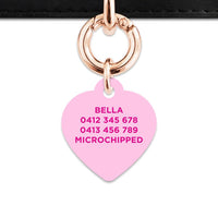 Bailey And Bone Pet Tag Light Pink Barbie Pet Tag