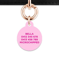 Bailey And Bone Pet Tag Light Pink Barbie Pet Tag