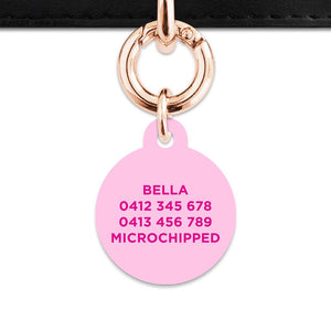 Bailey And Bone Pet Tag Light Pink Barbie Pet Tag
