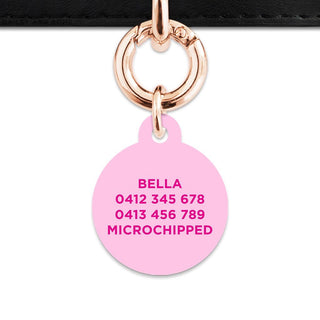 Bailey And Bone Pet Tag Light Pink Barbie Pet Tag