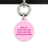 Bailey And Bone Pet Tag Light Pink Barbie Pet Tag