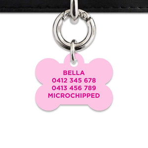 Bailey And Bone Pet Tag Light Pink Barbie Pet Tag
