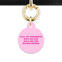 Bailey And Bone Pet Tag Light Pink Hello My Name Is Pet Tag