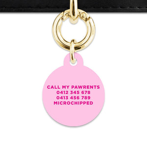 Bailey And Bone Pet Tag Light Pink Hello My Name Is Pet Tag
