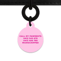 Bailey And Bone Pet Tag Light Pink Hello My Name Is Pet Tag