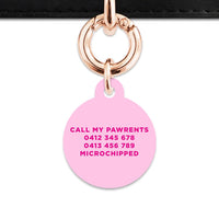 Bailey And Bone Pet Tag Light Pink Hello My Name Is Pet Tag