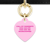 Bailey And Bone Pet Tag Light Pink Hello My Name Is Pet Tag