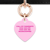 Bailey And Bone Pet Tag Light Pink Hello My Name Is Pet Tag