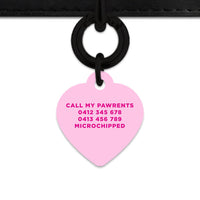 Bailey And Bone Pet Tag Light Pink Hello My Name Is Pet Tag