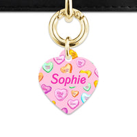 Bailey And Bone Pet Tag Light Pink Love Candy Pet Tag