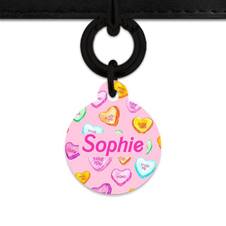 Bailey And Bone Pet Tag Light Pink Love Candy Pet Tag
