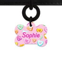 Bailey And Bone Pet Tag Light Pink Love Candy Pet Tag