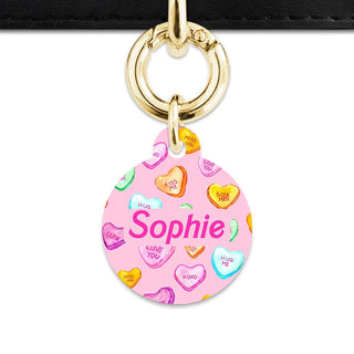 Bailey And Bone Pet Tag Light Pink Love Candy Pet Tag