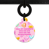 Bailey And Bone Pet Tag Light Pink Love Candy Pet Tag