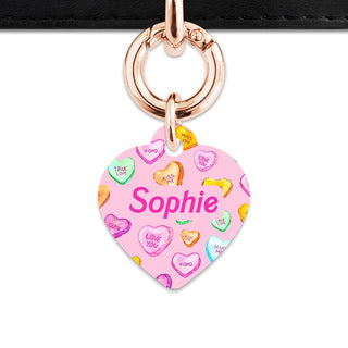 Bailey And Bone Pet Tag Light Pink Love Candy Pet Tag