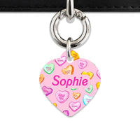 Bailey And Bone Pet Tag Light Pink Love Candy Pet Tag
