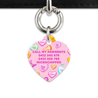 Bailey And Bone Pet Tag Light Pink Love Candy Pet Tag