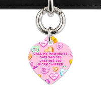 Bailey And Bone Pet Tag Light Pink Love Candy Pet Tag