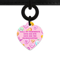 Bailey And Bone Pet Tag Light Pink Love Candy Pet Tag