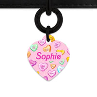 Bailey And Bone Pet Tag Light Pink Love Candy Pet Tag