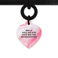 Bailey And Bone Pet Tag Light Pink Marble Pet Tag