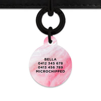 Bailey And Bone Pet Tag Light Pink Marble Pet Tag