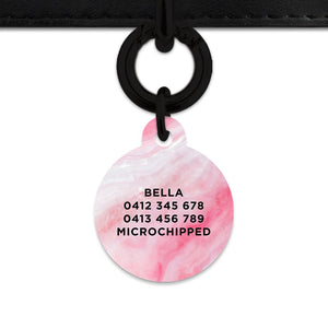 Bailey And Bone Pet Tag Light Pink Marble Pet Tag