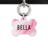 Bailey And Bone Pet Tag Light Pink Marble Pet Tag