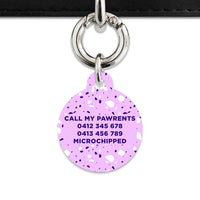 Bailey And Bone Pet Tag Light Purple Terrazzo Pet Tag