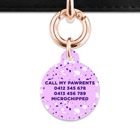 Bailey And Bone Pet Tag Light Purple Terrazzo Pet Tag