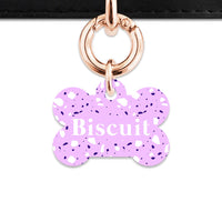 Bailey And Bone Pet Tag Light Purple Terrazzo Pet Tag