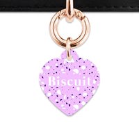 Bailey And Bone Pet Tag Light Purple Terrazzo Pet Tag
