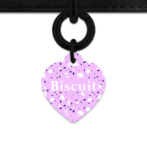Bailey And Bone Pet Tag Light Purple Terrazzo Pet Tag