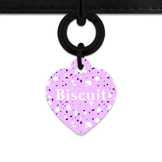 Bailey And Bone Pet Tag Light Purple Terrazzo Pet Tag