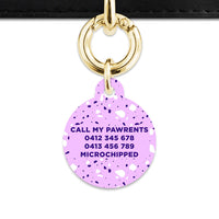 Bailey And Bone Pet Tag Light Purple Terrazzo Pet Tag