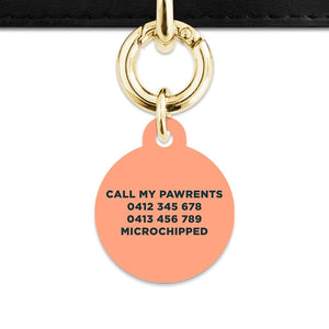 Bailey And Bone Pet Tag Orange Leaves Pet Tag