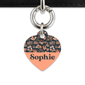 Bailey And Bone Pet Tag Orange Leaves Pet Tag