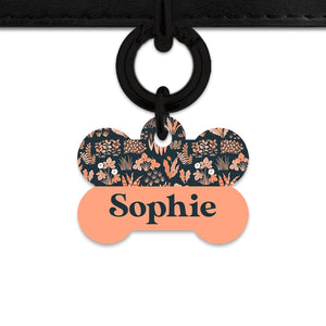 Bailey And Bone Pet Tag Orange Leaves Pet Tag