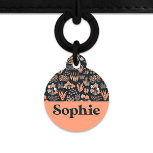 Bailey And Bone Pet Tag Orange Leaves Pet Tag