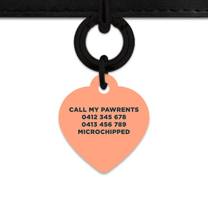 Bailey And Bone Pet Tag Orange Leaves Pet Tag
